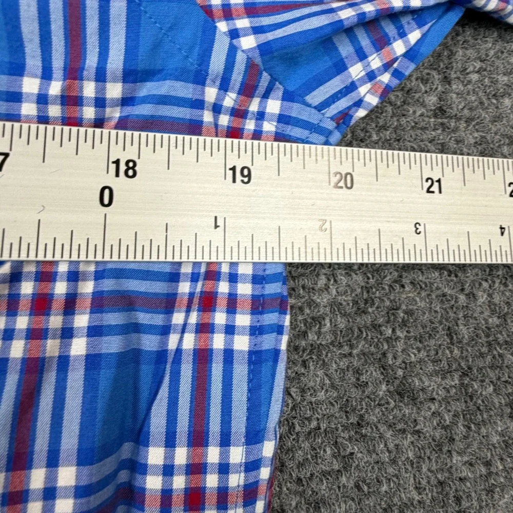 Vineyard Vines Mens Small Classic Fit Tucker Shirt Blue Plaid Button Down Cotton